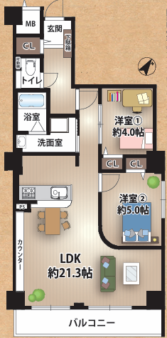 ドルミ新淀川15番館　704号室の写真3